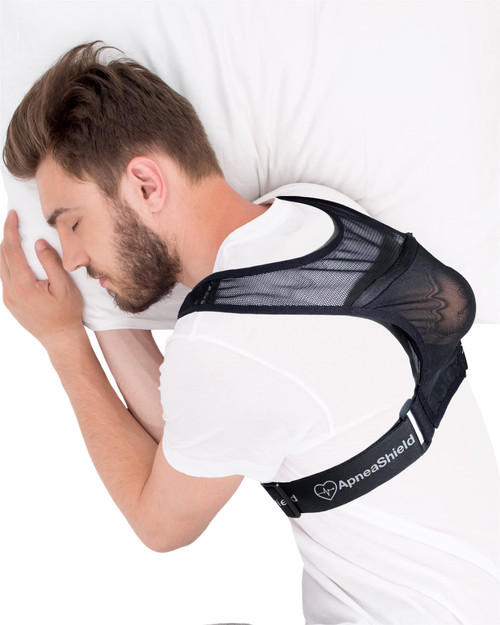 ApneaShield Classic Sleep Position Trainer for Sleeping On Your Side | Side Sleep Trainer | Snoring Solution | Anti Snoring Device | Lightweight, Comfortable, Effective in Reducing Supine Sleep Time