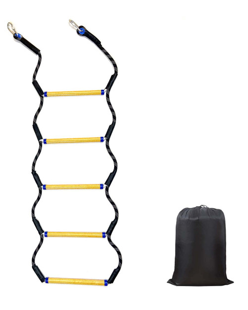 Boat Rope Ladder, 5 Step Heavy Duty 400Lbs Strength Rope Ladder