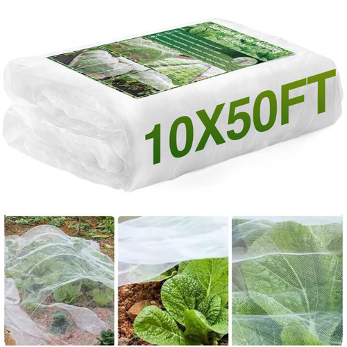 10 X 50FT Garden Mesh Netting Barrier,Fruit Tree Plant Netting