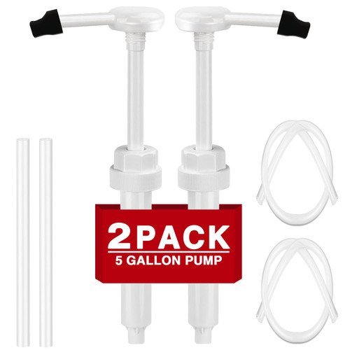 DupakSYS 2 Pack 38-400 1 oz 5 Gallon Pump Dispenser with 50cm Extended Tube