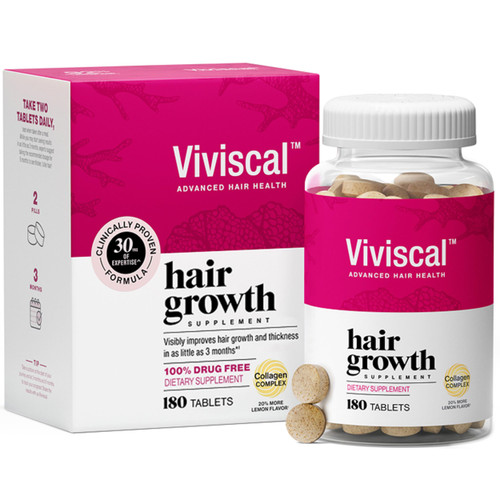 Viviscal Hair Growth Supplements for Women, 180 Tablets, 90-Day Supply