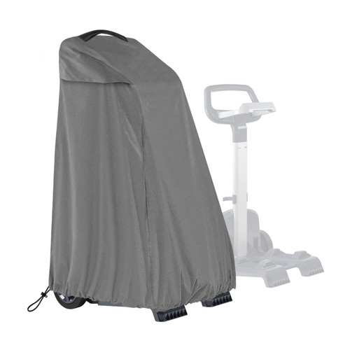 SELUGOVE Pool Cleaner Caddy Cover, Robotic Pool Cleaner Cover, Waterproof and Dustproof, with Windproof Elastic Hem, Fits Most Brands Robotic Pool Cleaner (Grey)