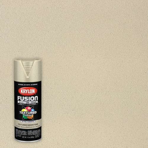 Krylon K02860007 Fusion All-In-One Textured, Sandstone, 12 oz.