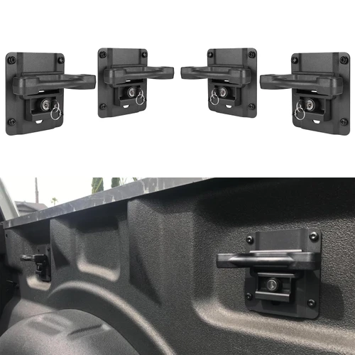 4Pcs Truck Bed Tie Down Anchors Boxlink Cleats & Plates Compatible with Ford F150 F250 F350 & Raptor 2015-2024 2025