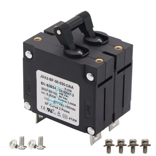 T Tocas 30A Amp Toggle Double Pole Circuit Breakers CE/CCC/UL-Certified