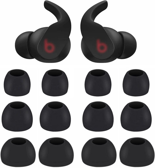 BLUEWALL Ear Tips Compatible with Beats Fit Pro Earbuds, S/M/L Sizes Soft Silicon Earbud Tips Replacement Eartips Compatible with Beats Fit Pro 6 Pairs Black