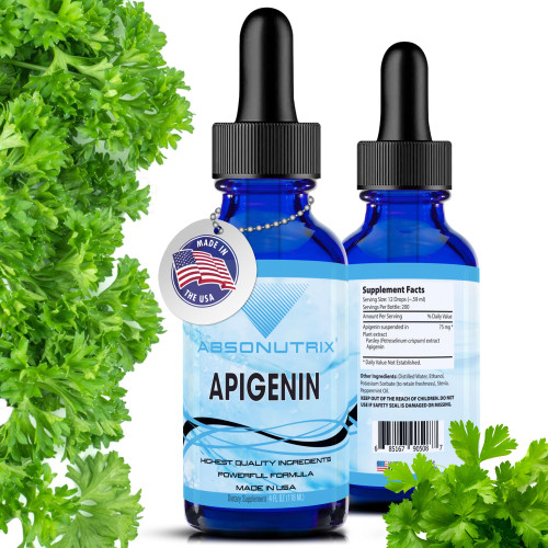 Absonutrix Apigenin 75 mg per Serving, 4 Fl Oz Bottle, 200 Servings