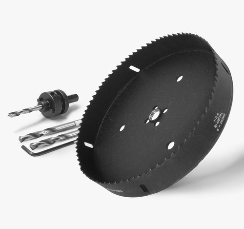 JTemgle 8 Inch Hole Saw for Wood - 1/2" Hex Shank Arbor