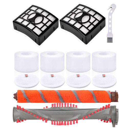 Leadaybetter UV810 Roller Brush Filter Replacement for Shark DuoClean NV800 NV800W NV801 NV801Q NV803 Powered Lift Away Speed Upright Vacuum, Compare to Part # 1147FT800 & 1148FT800 & XHF680 & XFF680