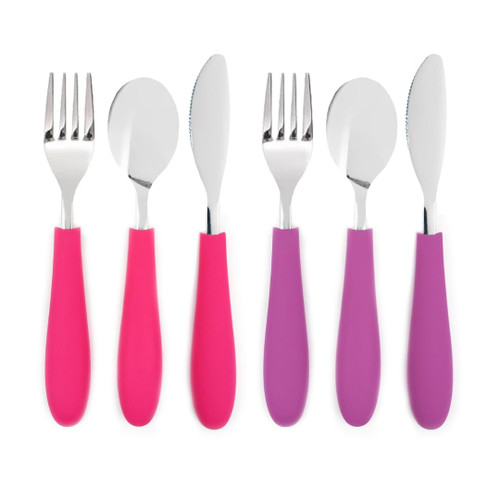 Elk and Friends Kids/Toddler Silverware with Silicone Handles | 6pcs