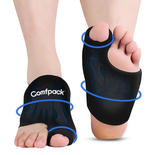 Comfpack Foot Ice Pack Toe Wrap for Bunion, Gout, Plantar Fasciitis Relief
