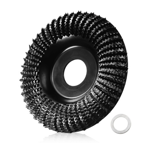 Firmoath 4.5 inch Wood Carving Disc for Angle Grinders with 7/8-inch Arbor