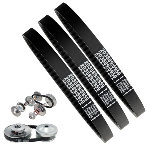 WASYDY 3pcs 30 Series Go Kart Drive Belt Replaces Manco 5959 / Comet 203589