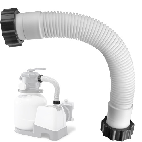 11535 Pool Sand Filter Pump Hose for Intex Sand Filter, 1.5'' Diameter Pool Pump Hose Replacement for Above Ground Pools & Saltwater Systems, 16 Inch Pool Hoses Interconnecting Pool Filter to Pump