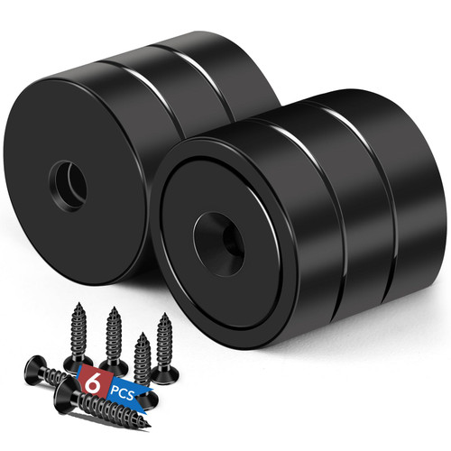 LOVIMAG Strong Magnets Heavy Duty Screw On Neodymium 20LBS Magnet 6 Pack