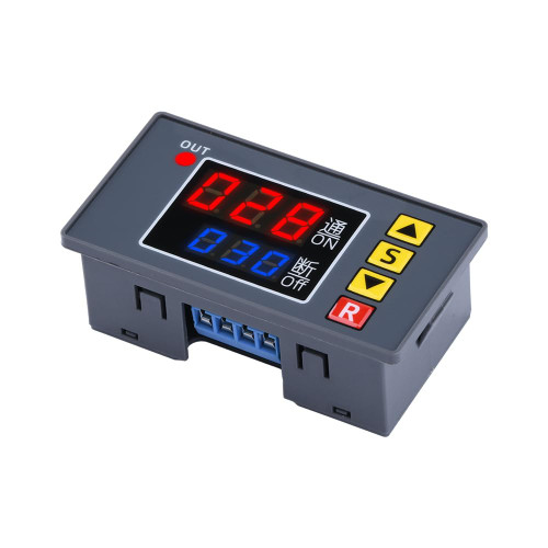 SazkJere Timer Delay Relay 20A 1500W Programmable Time Controller Switch Type Timer Passive Output (Switch Type AC110~220V)