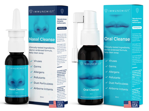 ImmuneMist Iodine Nasal Spray and Throat Spray Bundle, Made in the USA