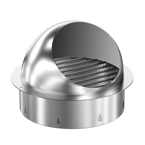 4 Inch Dryer Vent Cover Stainless Steel Round Air Ventilation Dryer Exhaust Vent Wall Vent Cover Ventilation Grill Hood