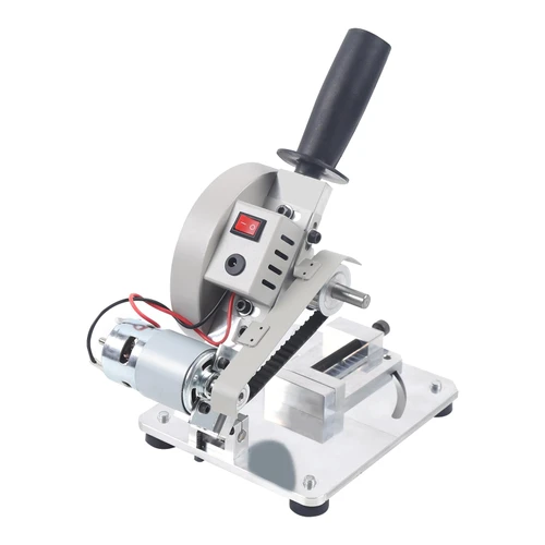 RocoReny 4" Mini Table Saw, Cutting Machine Small Chop Saw Height Adjustable and Low Noise 0-45°, 9000r/Min 110V for Soft Metal, Iron Sheet, Wood, Aluminum Alloy
