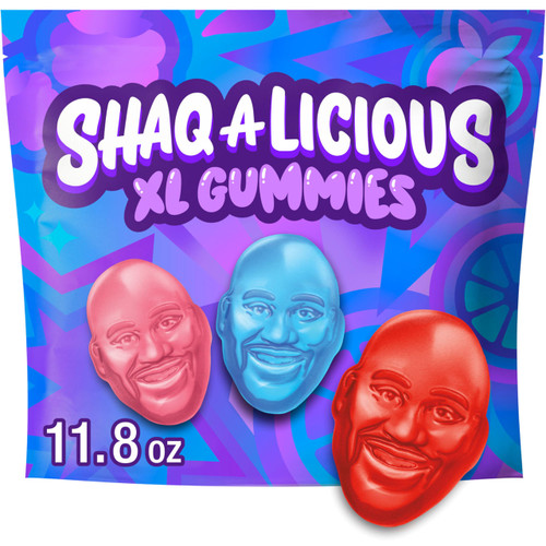 SHAQ-A-LICIOUS XL Gummies Original Flavor Chewy Candy Bag, 11.8 oz