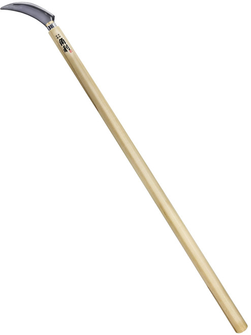 KAKURI Japanese Serrated Sickle Long Handle 32" for Weeding & Harvesting