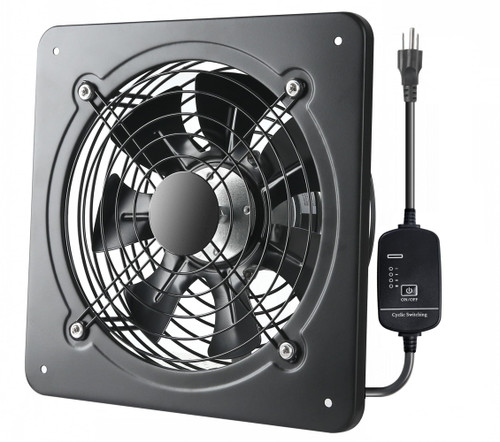 12 Inch Window Exhaust Wall Mounted Ventilation Basement Extractor Industrial Fan 720 CFM High-Speed1460 RPM Industrial Fan for Home Garage Office Commercial Use (12 Inch+Speed Control)