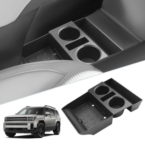 SKTU for 2024-2027 Hyundai Santa Fe Center Console Organizer w/Cup Holder