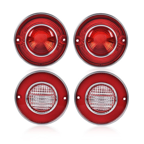 G-PLUS Tail Lights Assembly Compatible with Chevy Corvette 1975-1979