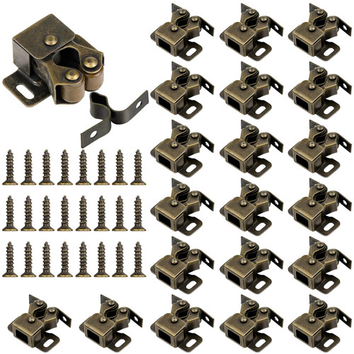 Bonuci 20 Pcs Cabinet Door Latch and Catch Hardware, Cyan