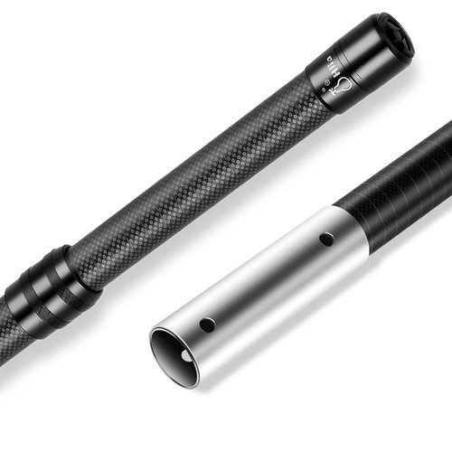 15 FT Carbon Fiber Pool Pole,Swimming Telescopic Carbon Fiber Pool Pole