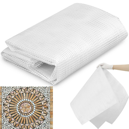Teenyyou 1 Set 36" X 76" Mosaic Tile Mesh Non Sticky for Back Mounted