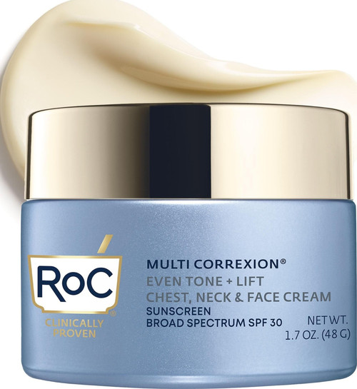 RoC Multi Correxion 5 in 1 Chest Neck Face Moisturizer Cream, SPF 30 1.7 oz