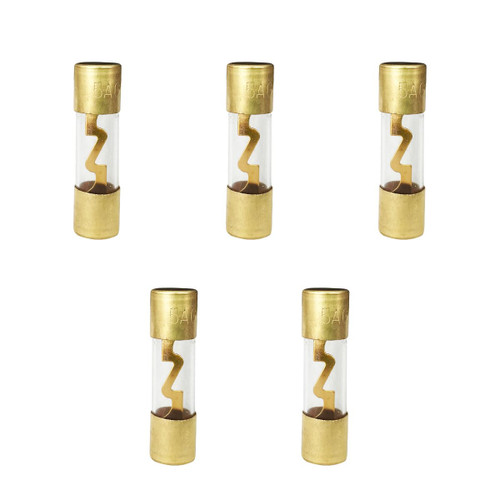 BDZMC 20A AGU Fuse Gold-Plated Glass Inline Car Audio (20A)
