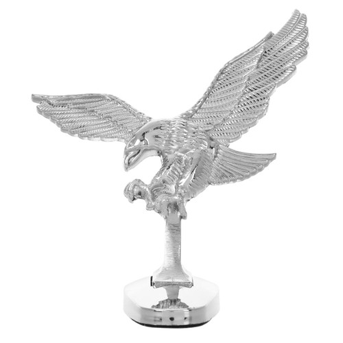 MUCKLILY 3D Eagle Hood Ornament Car Hood Ornament for Universal Vehicle Decoration Auto Front Decal 3.34 X 2.51 X 1.10 in 1 Pack