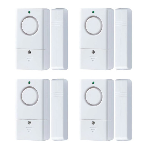Door Window Alarms, 120DB Door Alarms for Kids Safety, Security Alarm with Chime for Store Pool, 4 Pack