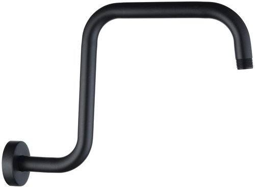 BRIGHT SHOWERS Shower Head Extension Arm, 13 Inch S-Shaped High Rise Arm