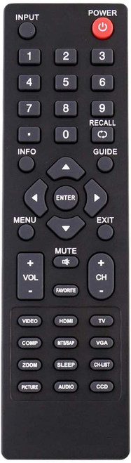 Universal for All Dynex TV Remote, Compatible with Dynex DX-RC02A-12 DX-RC01A-12 DX-RC01A-13 DX-RC03A-13 RC-201-0B RC-701-0A RC-801-0A ZRC400 - No Setup Required
