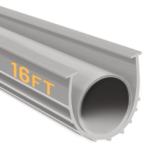 DGSL Garage Door Bottom Seal, 5/16 T-End Rubber Weather Stripping, 16 FT