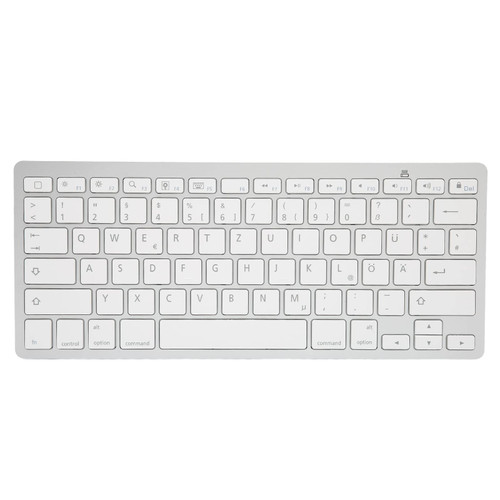 PUSOKEI Bluetooth Keyboard - QWERTZ German Layout, Slim, Silent, Stable Connection for iOS, Android,