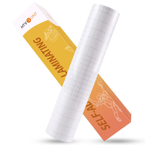 HTVRONT Clear Self-Adhesive Laminating Vinyl Roll 12x30 FT
