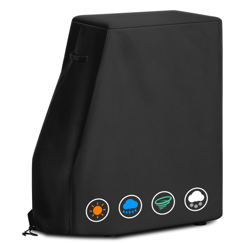 ZBXFCSH Heavy Duty Grill Cover Fits for Bradley Smoker 990025 Waterproof Electric Smoker for 4-Rack Digital Smoker, Water Resistant, Weather Resistant, 600D Polyester Cover