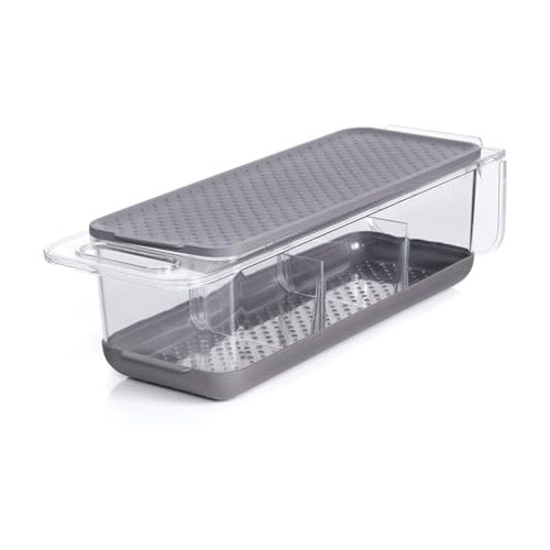 Copco Over The Sink Colander Fridge Storage Bin Lid Clear