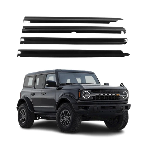 ZH Window Visors Rain Guards for Ford Bronco 2021-2024 Tape-On 4PCS
