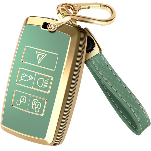 Lucrum Compatible with Range Rover and Jaguar Key Fob Cover & Keychain
