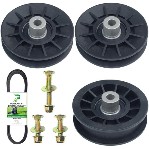 POSEAGLE 2 Pack 532194326 Idler Pulley with 532194327 Pulley 532140218 Belt