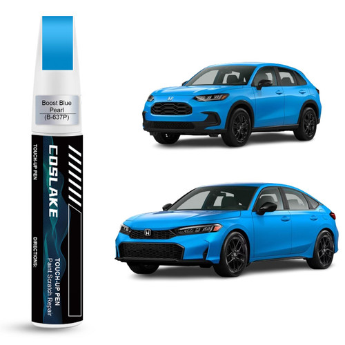 COSLAKE Car Touch Up Paint(Boost Blue Pearl(B-637P)) for Honda