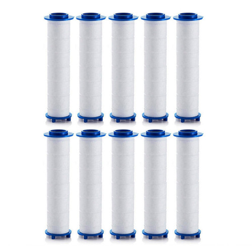 Shower head Filters 10 Pcs, Ion Shower Drops Head Filter, PP Cotton Filtered Shower Handheld, Filter Element Multiple Specifications, Suitable for Different Models of Shower Heads (White, 7cm/2.75in)