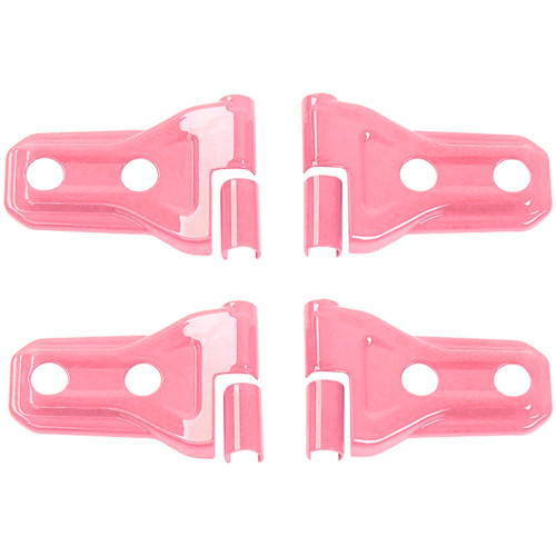 Savadicar 4-Piece Pink Door Hinge Cover Trim Set for Jeep Wrangler JL JLU 4xe & Gladiator JT 2018-Present – Exterior Hinge Cap Accent Accessories