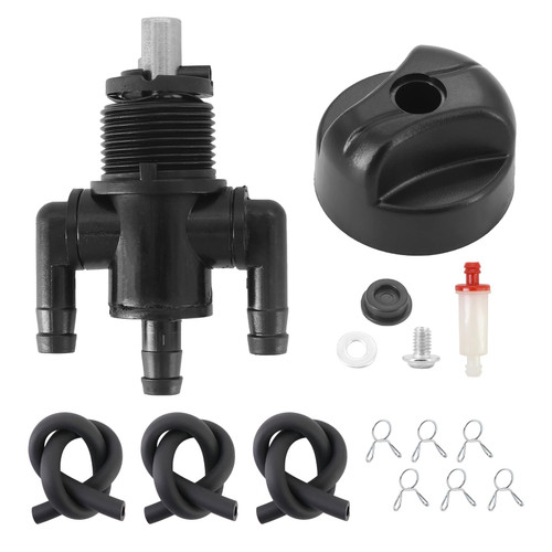 KIPA 3-Way Gas Fuel shut-off Petcock Valve Switch 7052154 for Polaris Xplorer 300 400 Scrambler 400 Magnum 500 Trail Boss 325