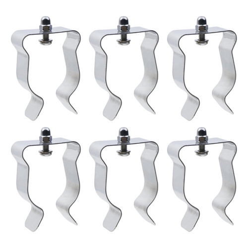 Pastlla A Set Window Well Cover Hardware Kit, Install Clamps for Basement Courtyard Exterior Window Well, Includes 5 Stainless Steel Clamp, Galvanized Wrench, Stainless Steel screws, Nuts and Mesons